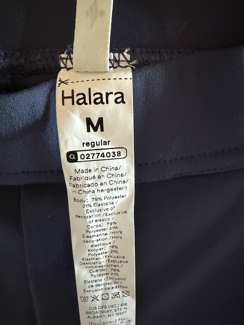 NWT Halara Navy Blue Flex DayStretch High Waisted Work Flare Pant Women’s Size M - Picture 5 of 10